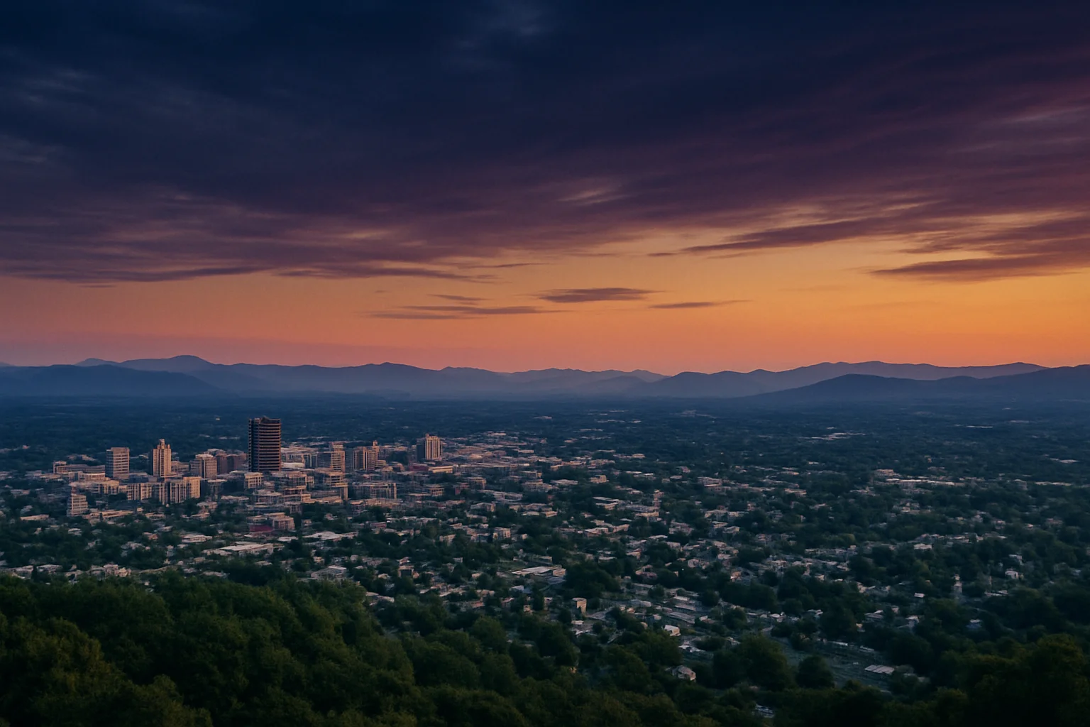 Asheville, NC skyline