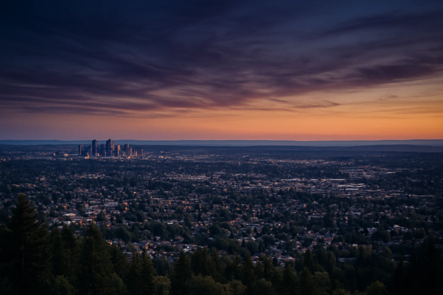 Bellevue, WA skyline
