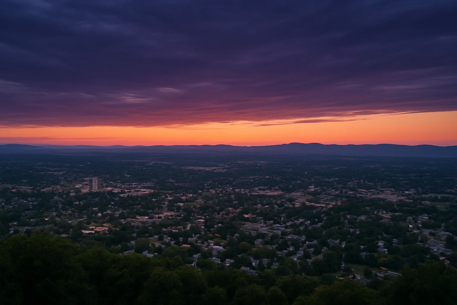 Blacksburg, VA skyline
