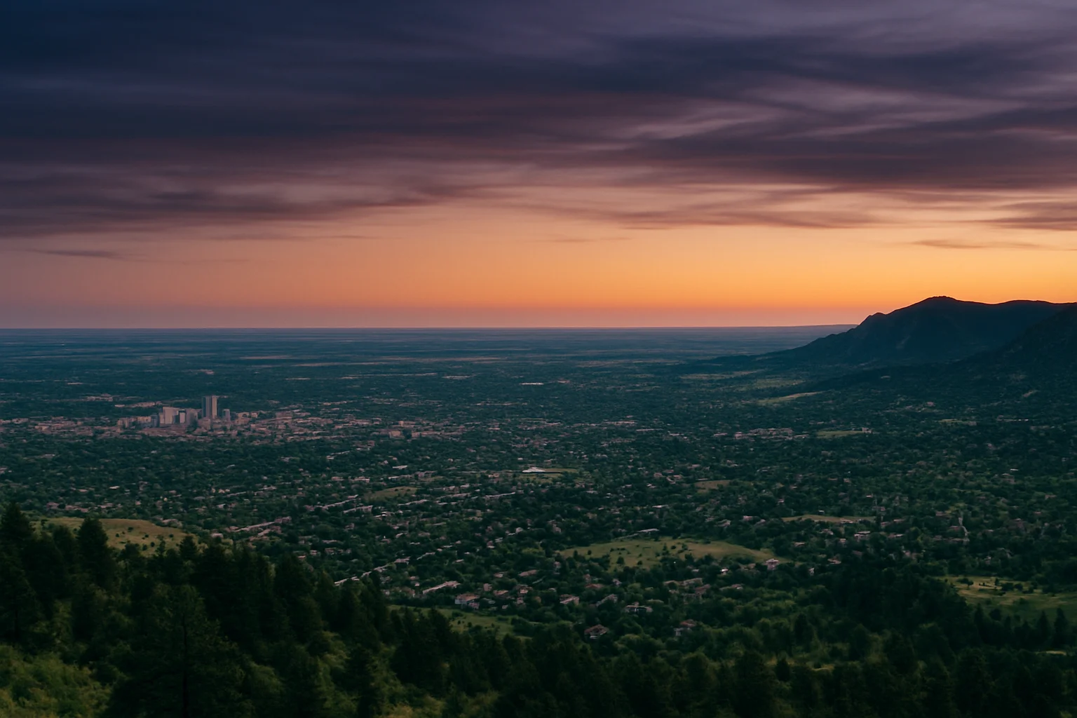 Boulder, CO skyline