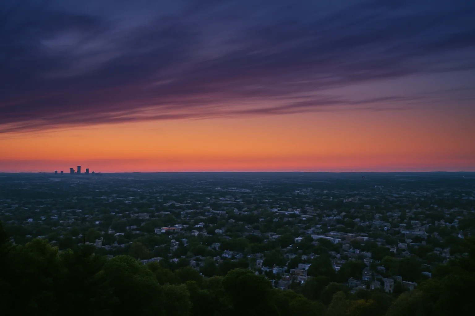Brookline, MA skyline