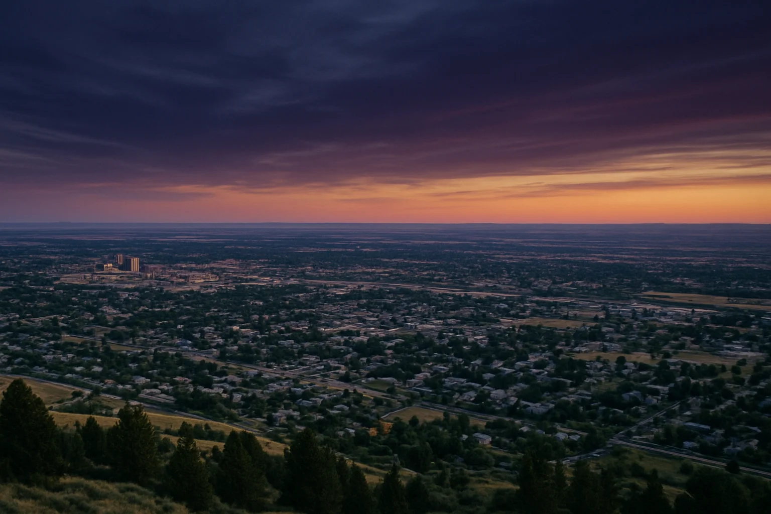 Caldwell, ID skyline