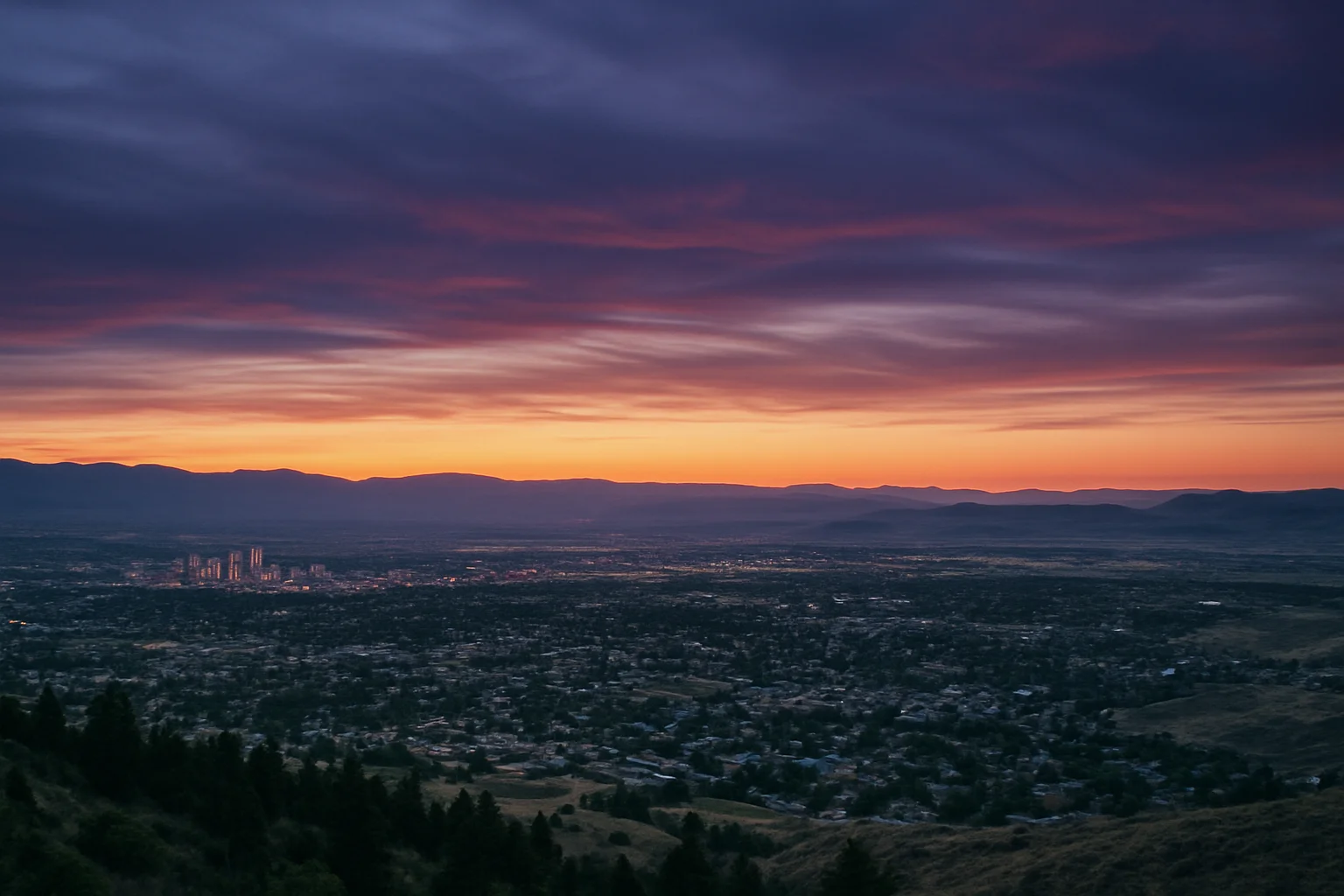 Carson City, NV skyline