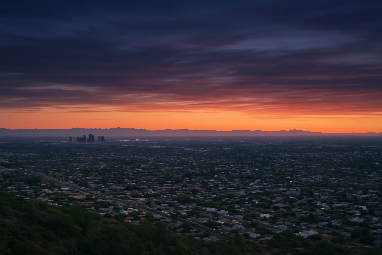 Casas Adobes, AZ skyline