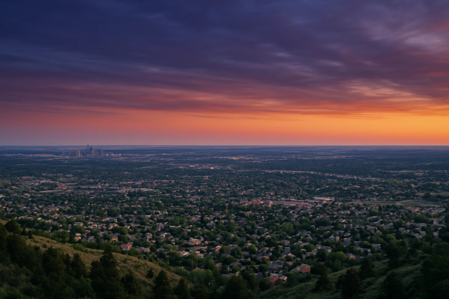 Centennial, CO skyline
