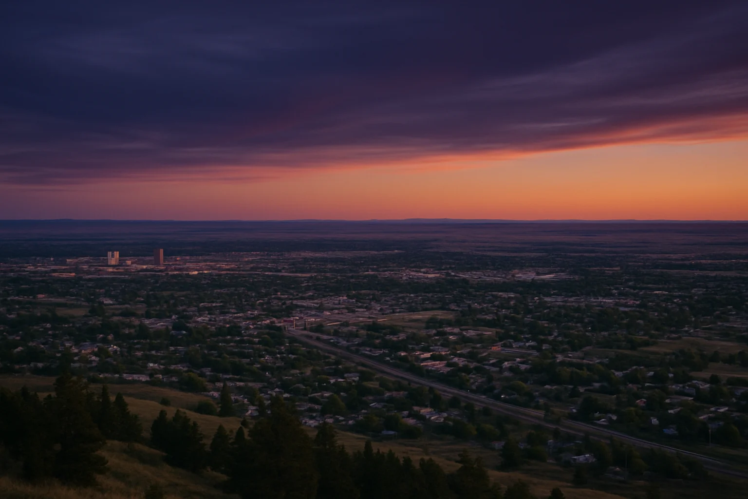 Cheyenne, WY skyline