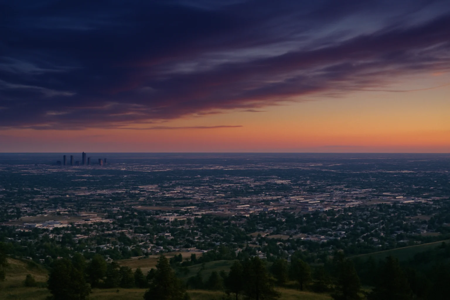 Commerce City, CO skyline