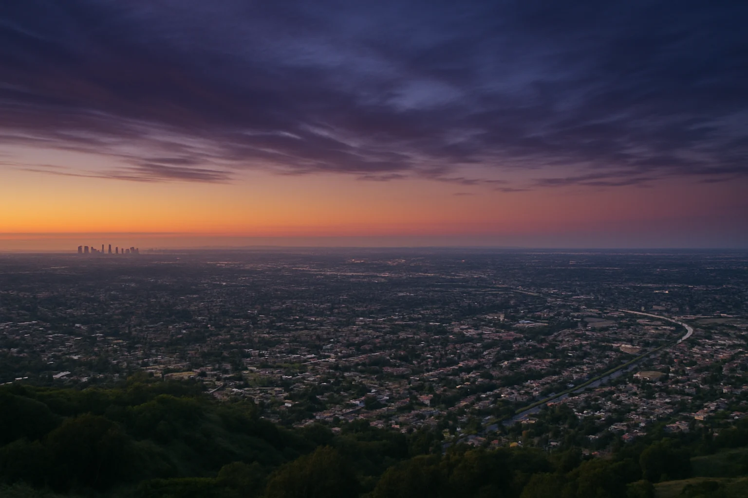 Costa Mesa, CA skyline