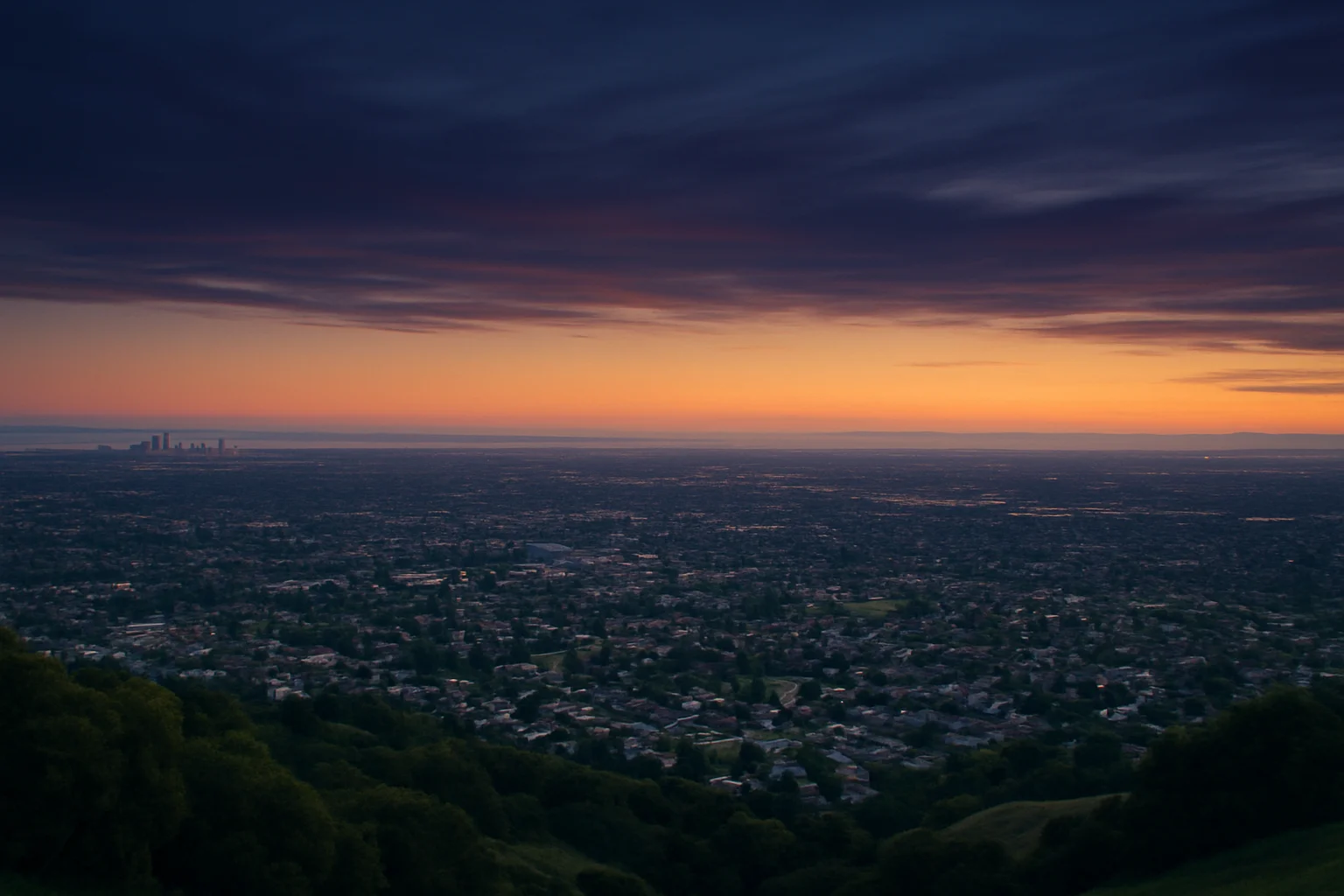 Cupertino, CA skyline