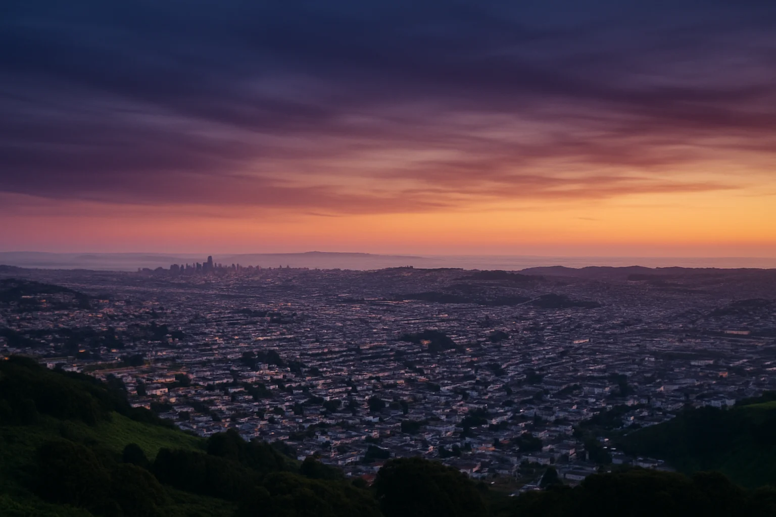 Daly City, CA skyline