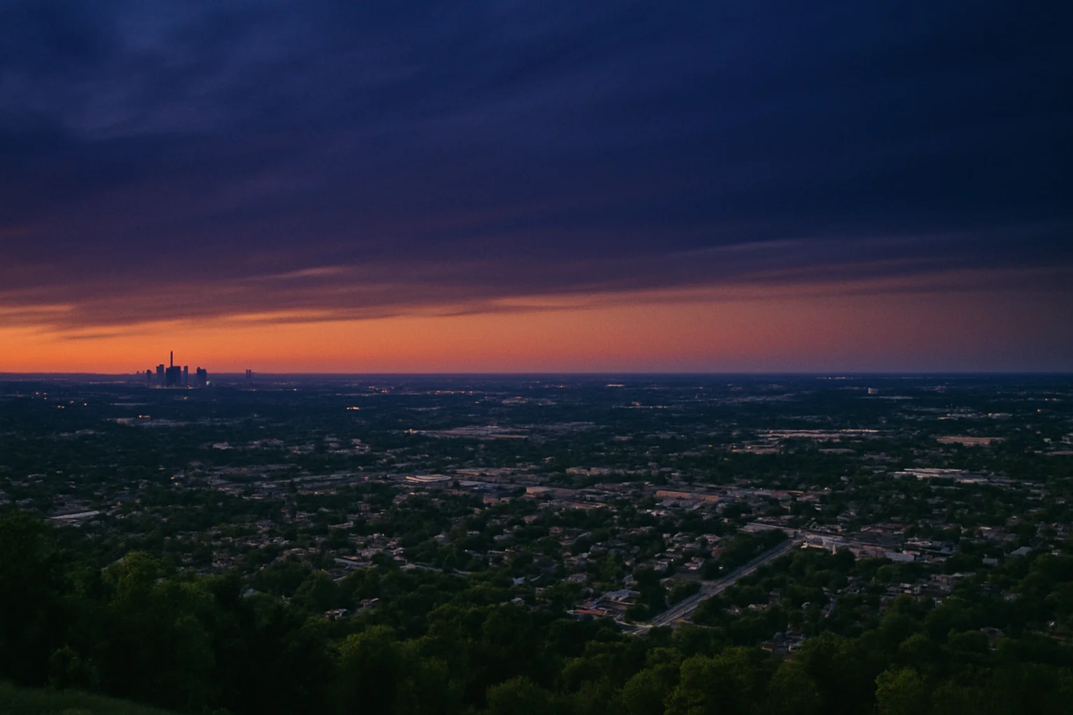 Dearborn, MI skyline