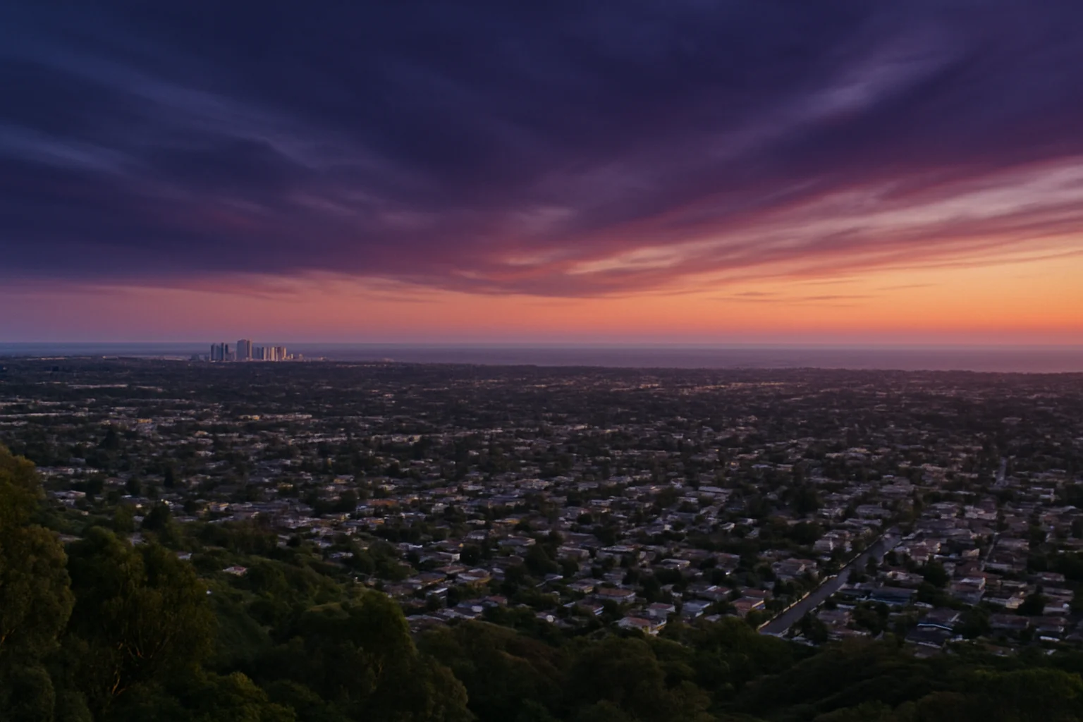 Encinitas, CA skyline