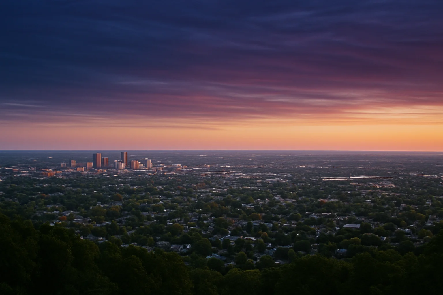 Evansville, IN skyline
