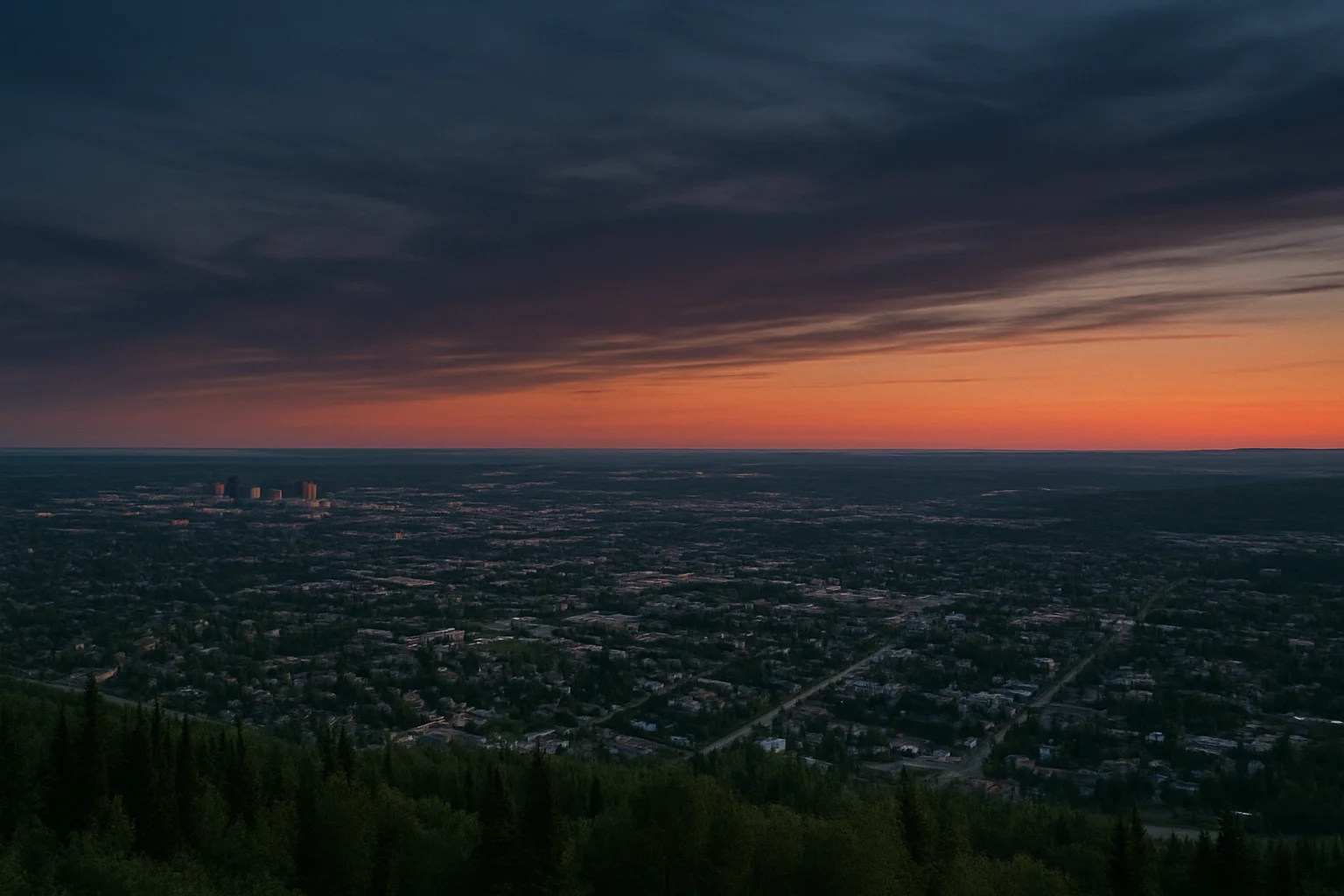 Fairbanks, AK skyline