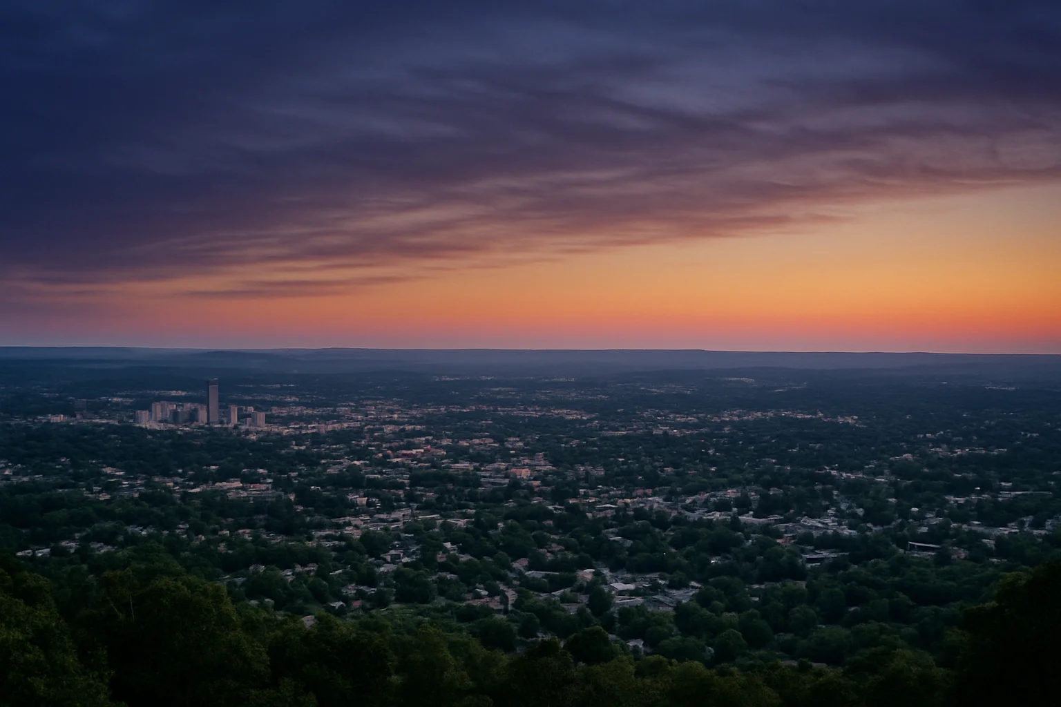 Fayetteville, AR skyline