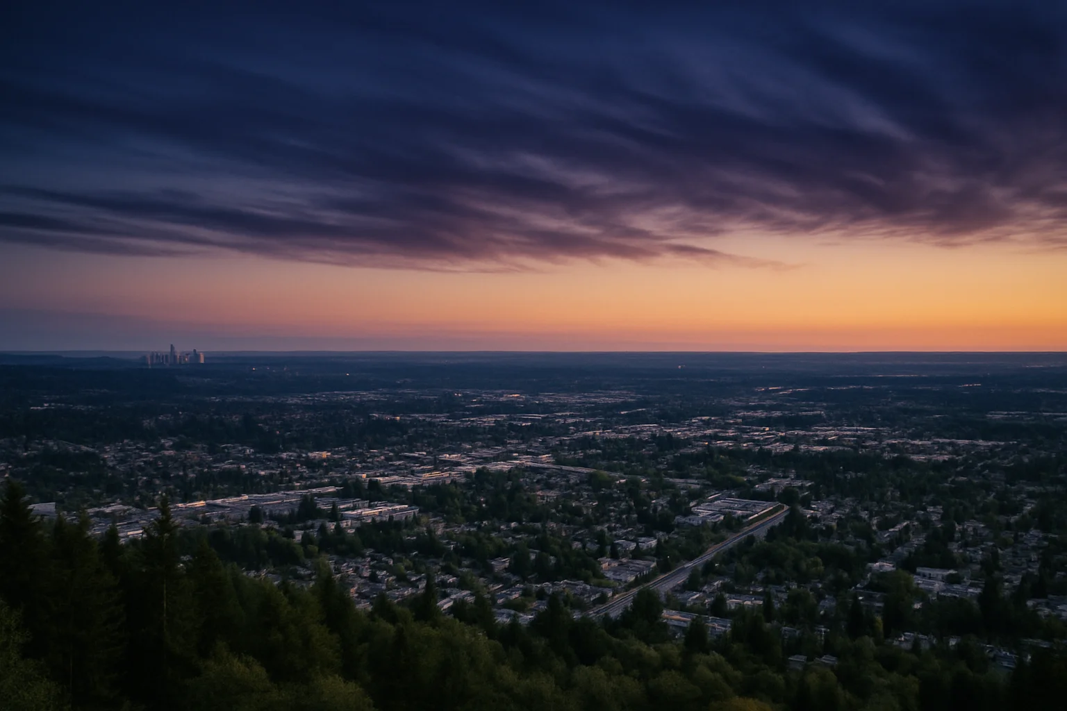 Federal Way, WA skyline
