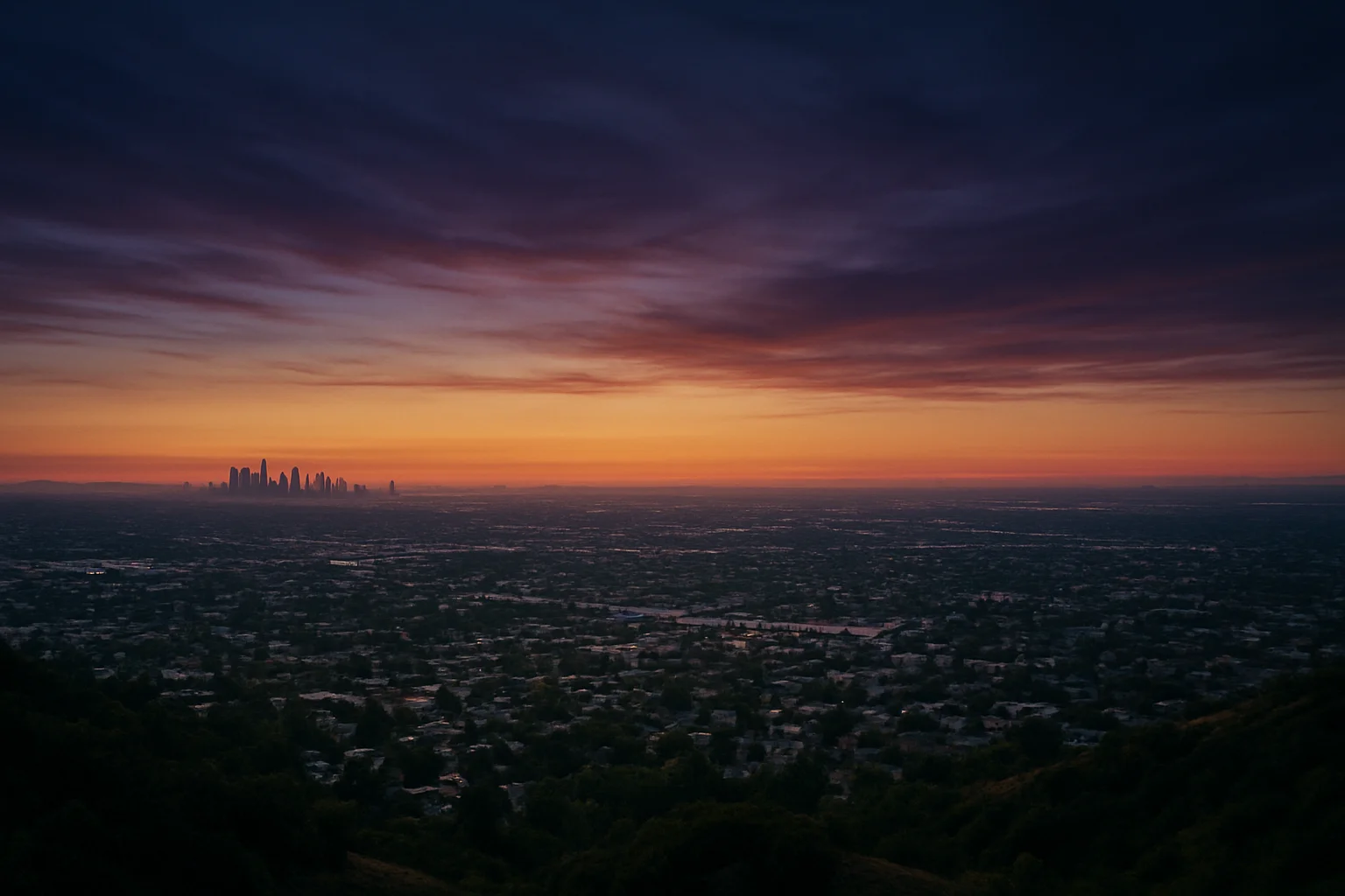 Fullerton, CA skyline