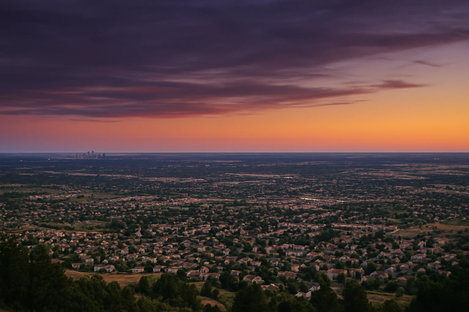 Highlands Ranch, CO skyline