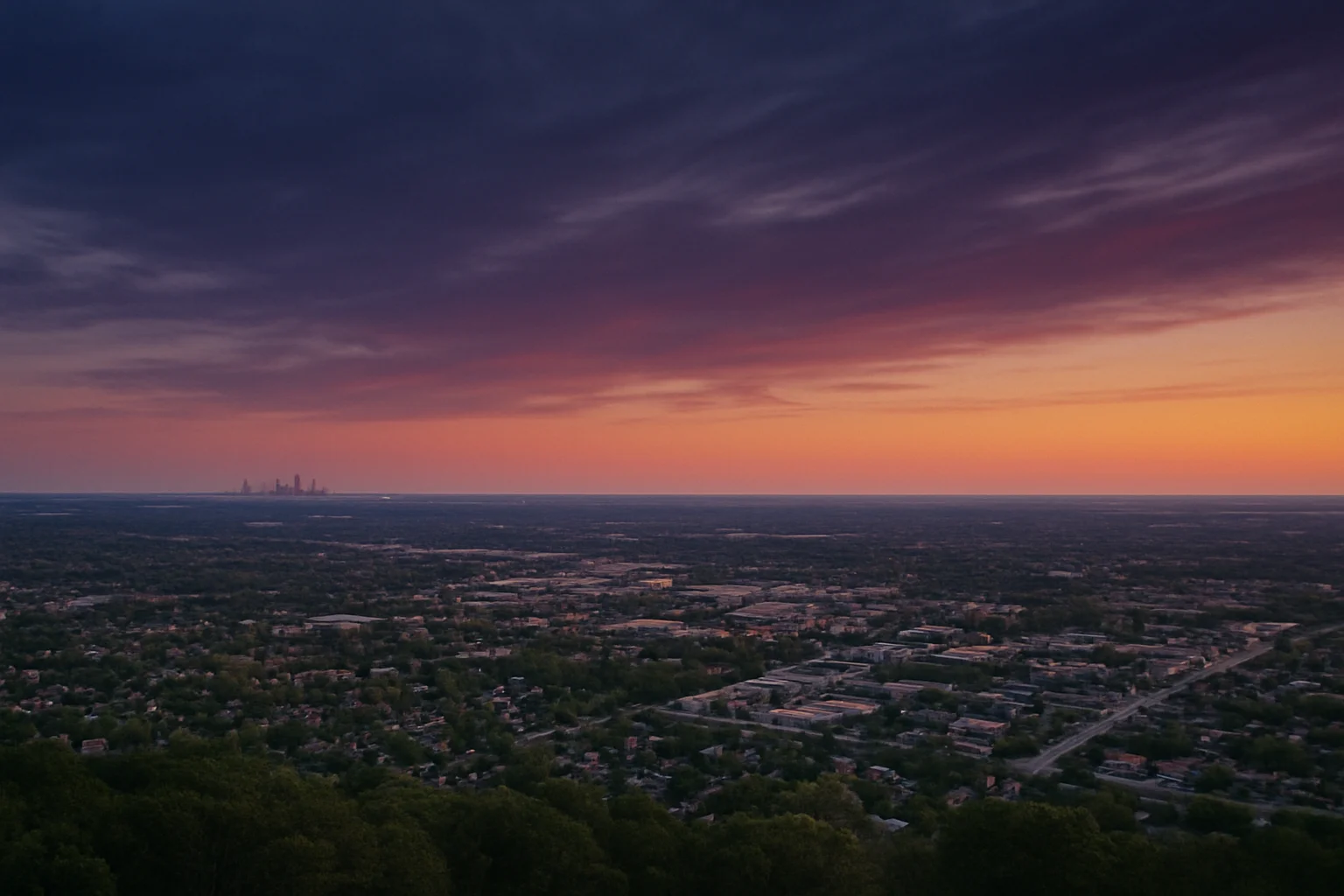 Hoffman Estates, IL skyline