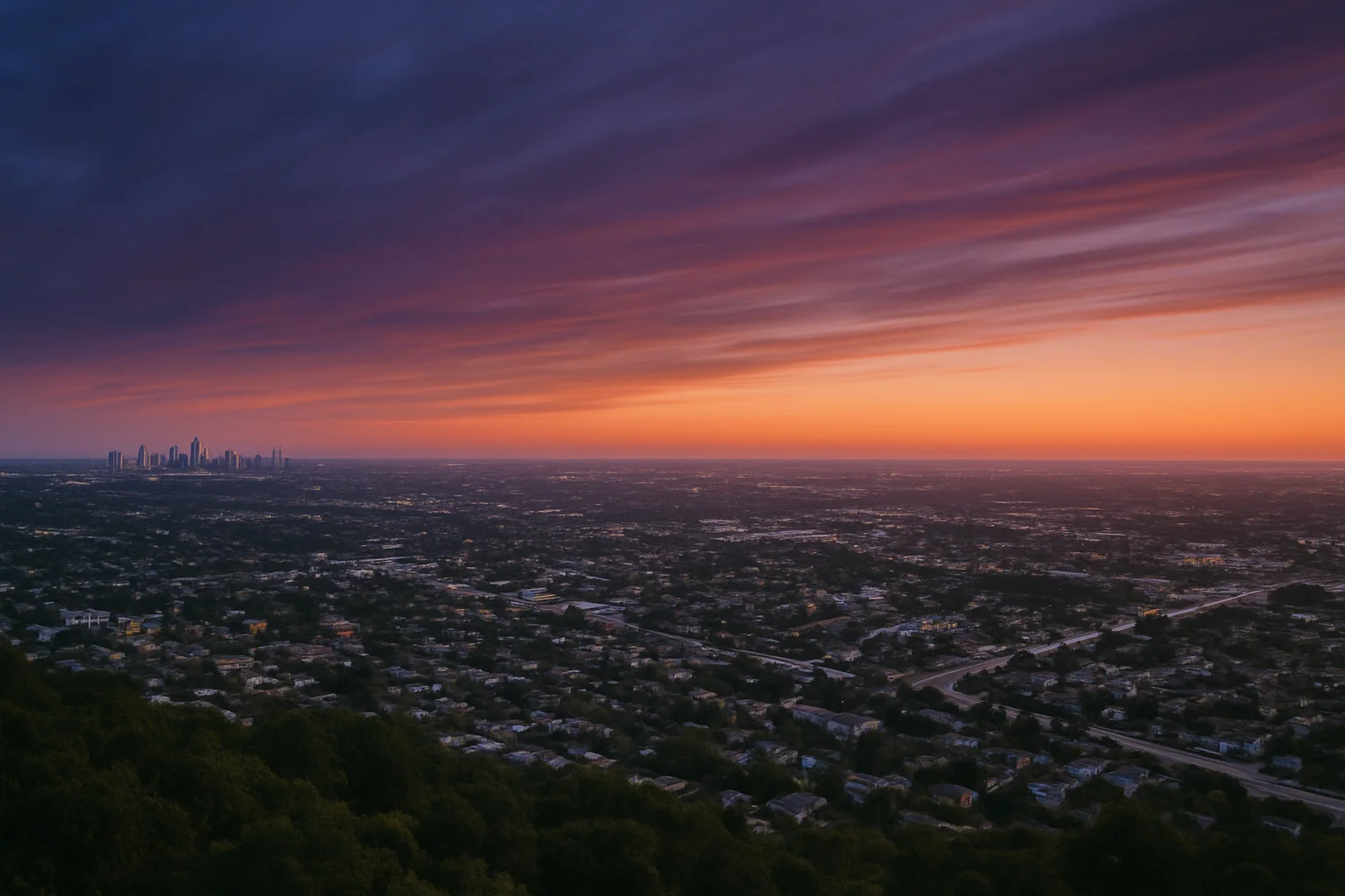Kendale Lakes, FL skyline
