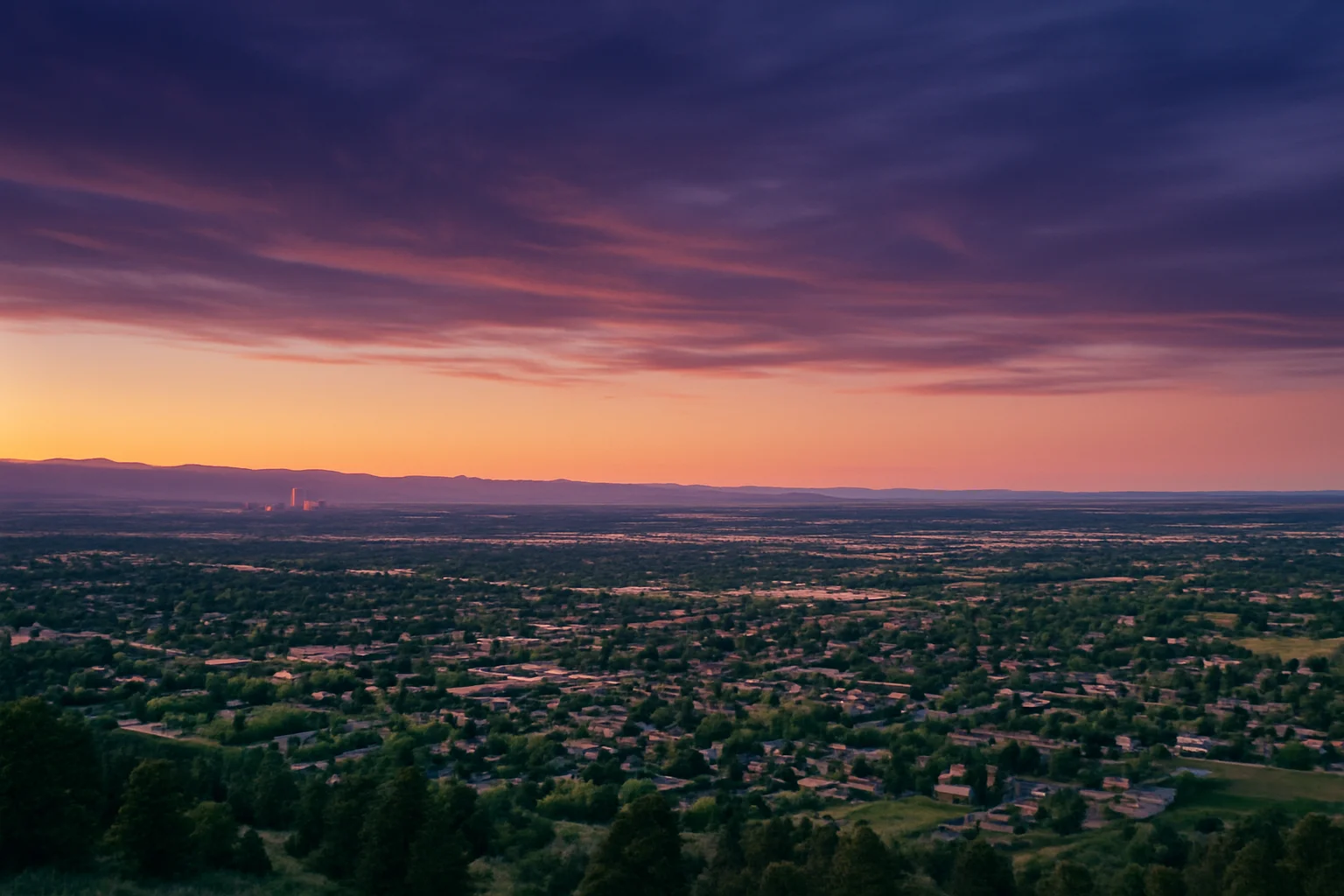 Lafayette, CO skyline
