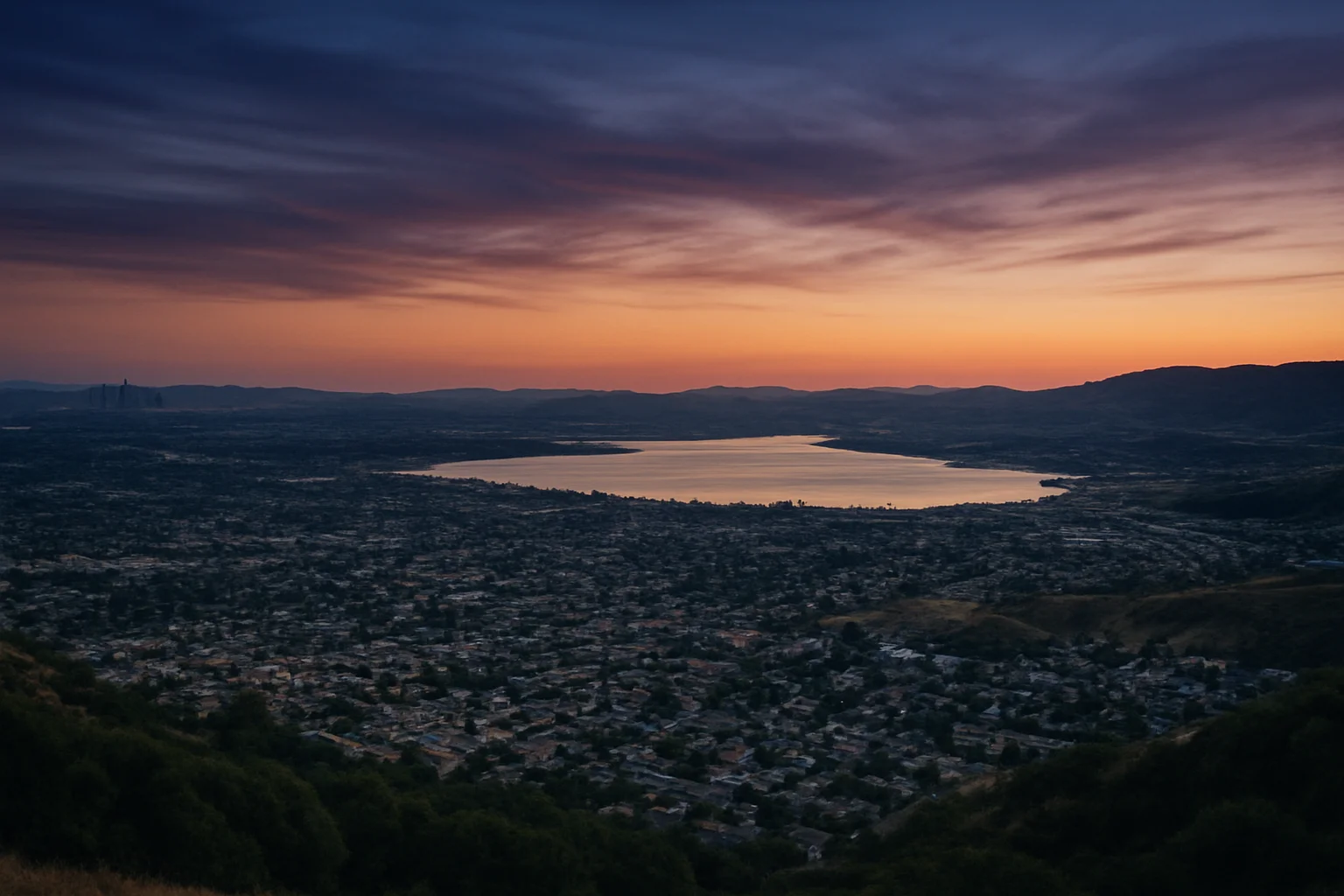 Lake Elsinore, CA skyline