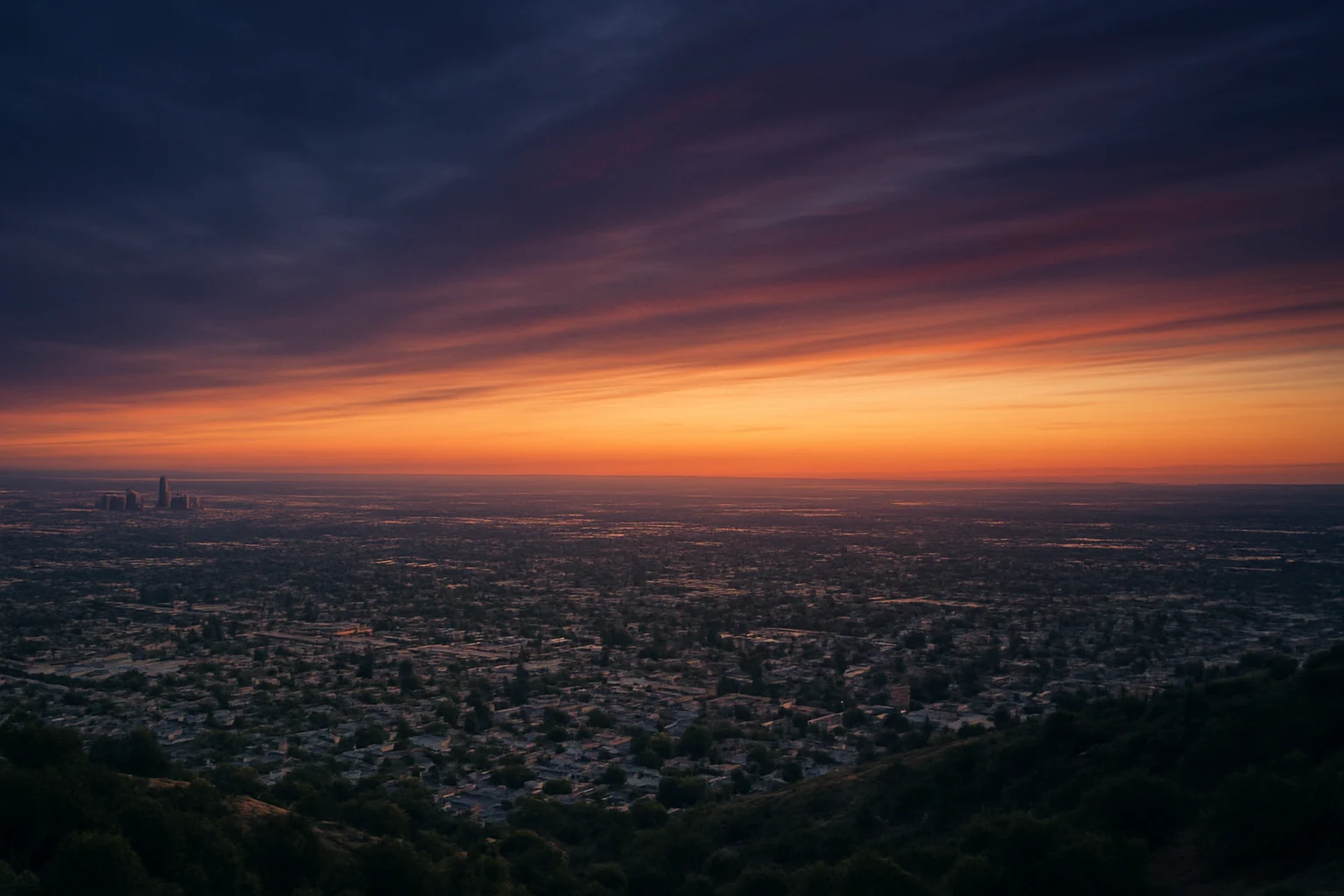 Lancaster, CA skyline