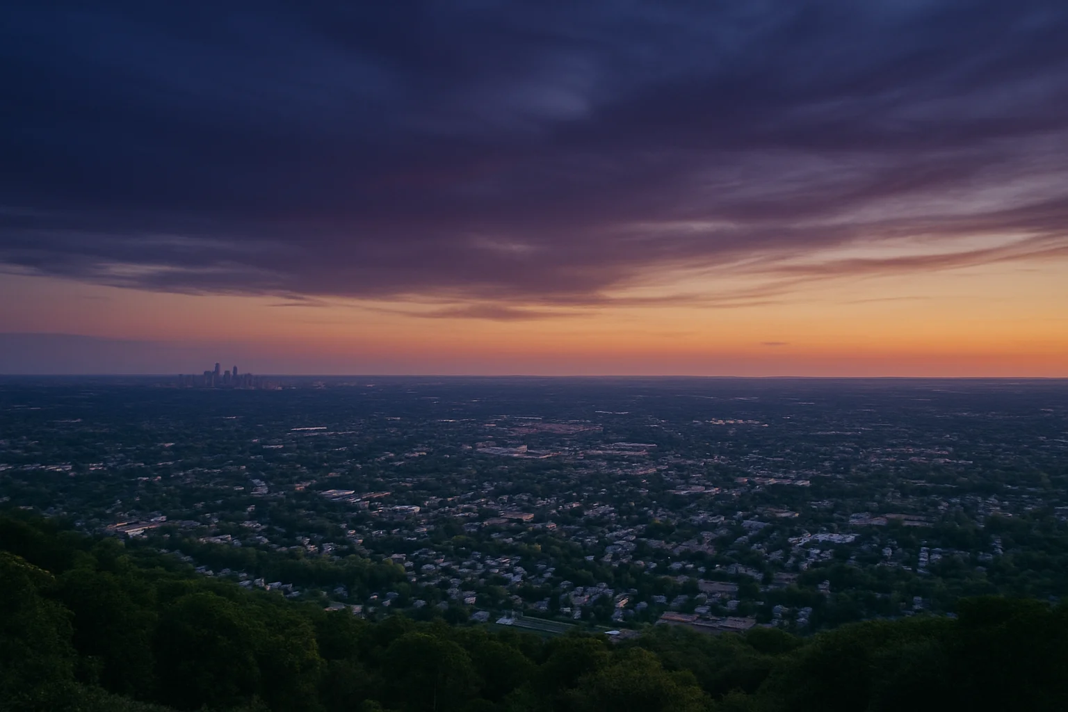 Lower Merion, PA skyline