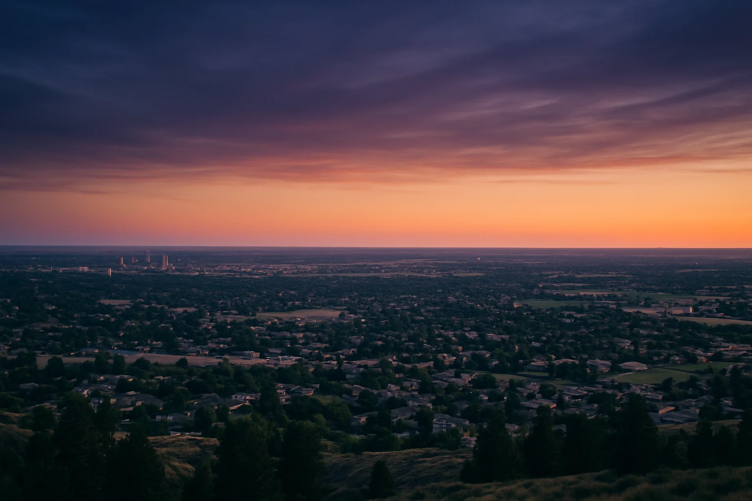 Meridian, ID skyline