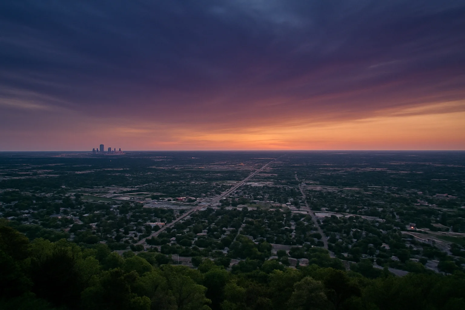 Midwest City, OK skyline