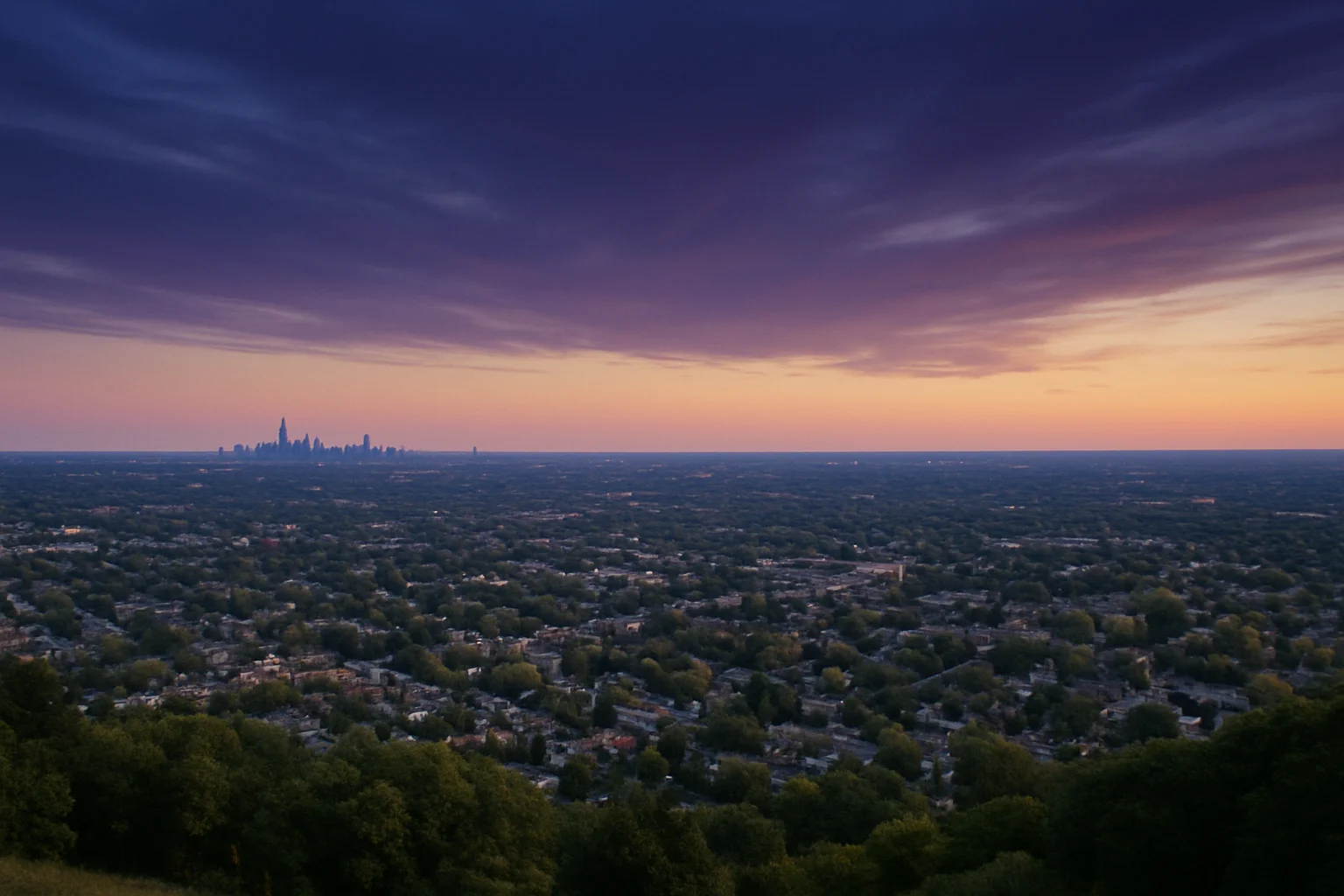 Oak Park, IL skyline