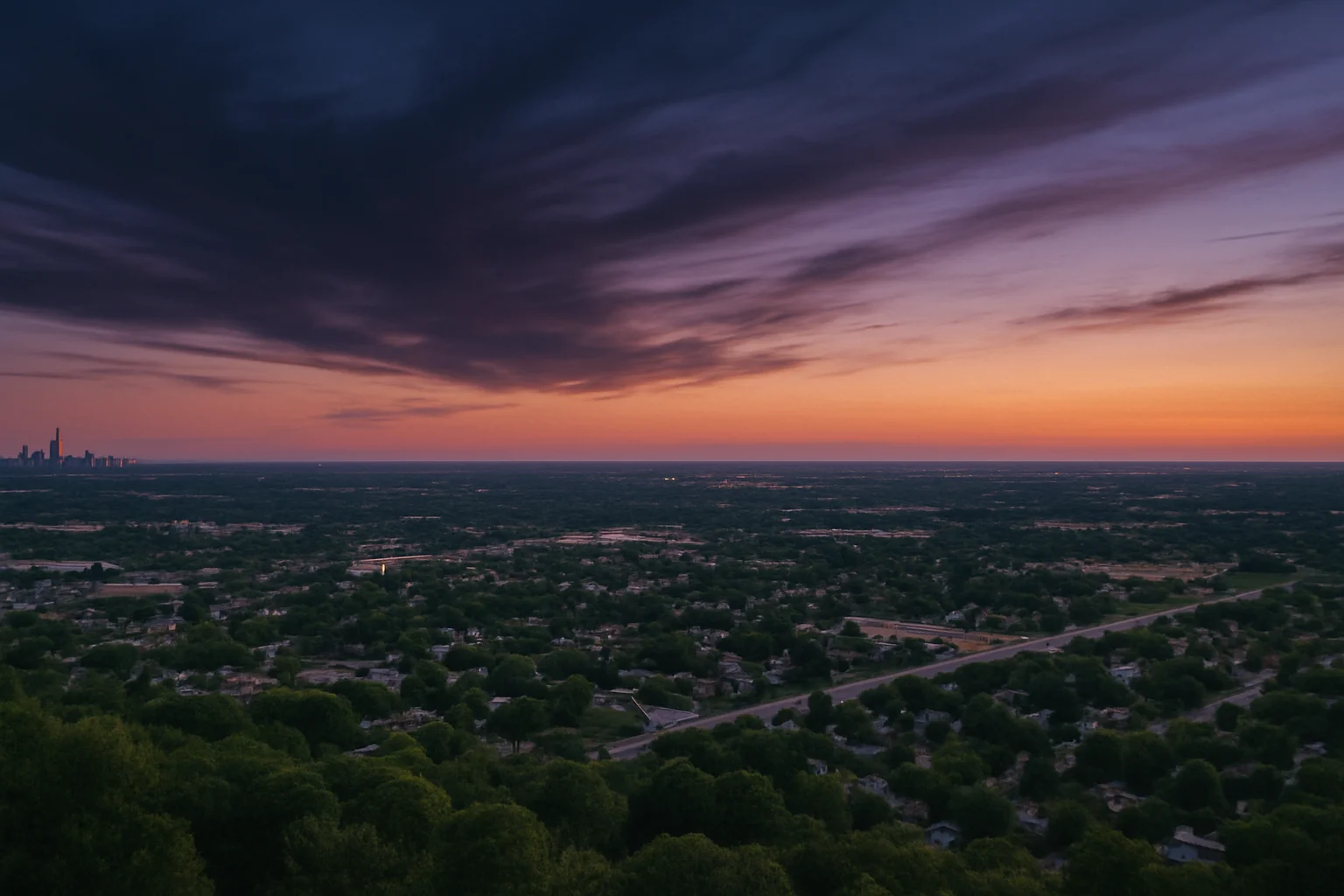 Orland Park, IL skyline