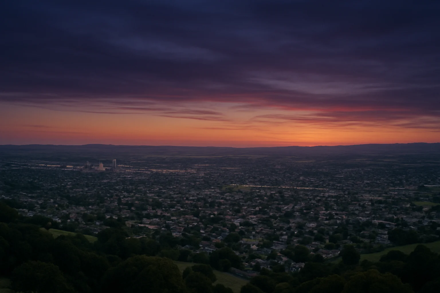 Petaluma, CA skyline