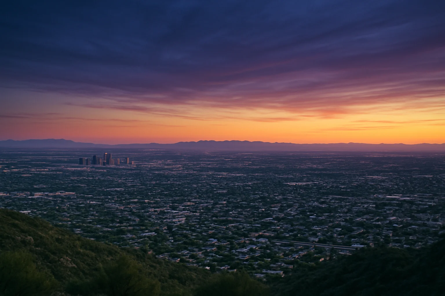 Phoenix, AZ skyline