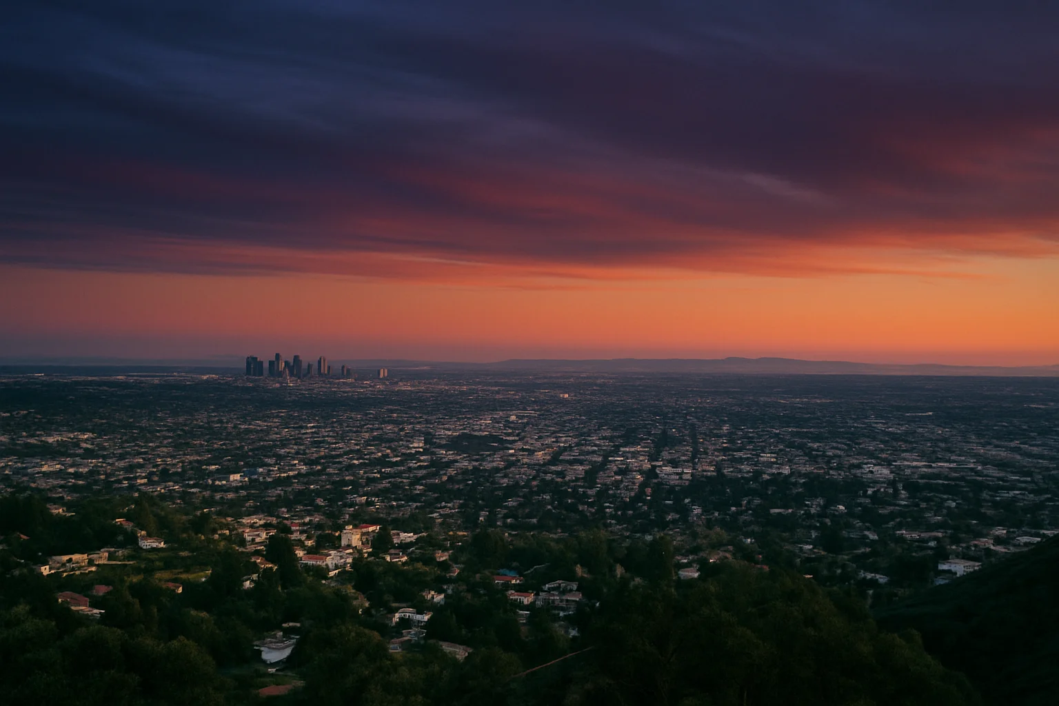 Placentia, CA skyline