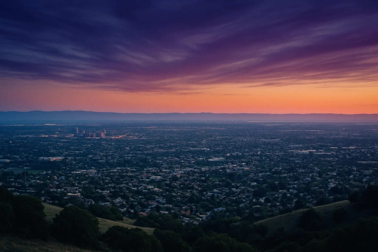 Pleasanton, CA skyline