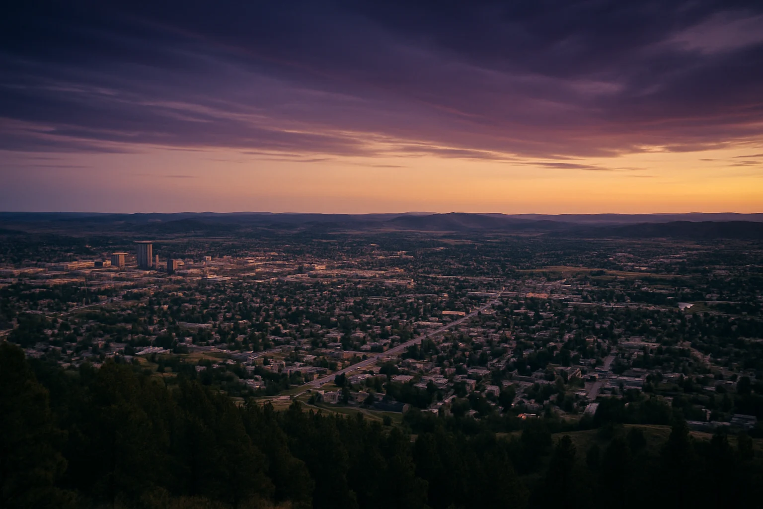 Rapid City, SD skyline