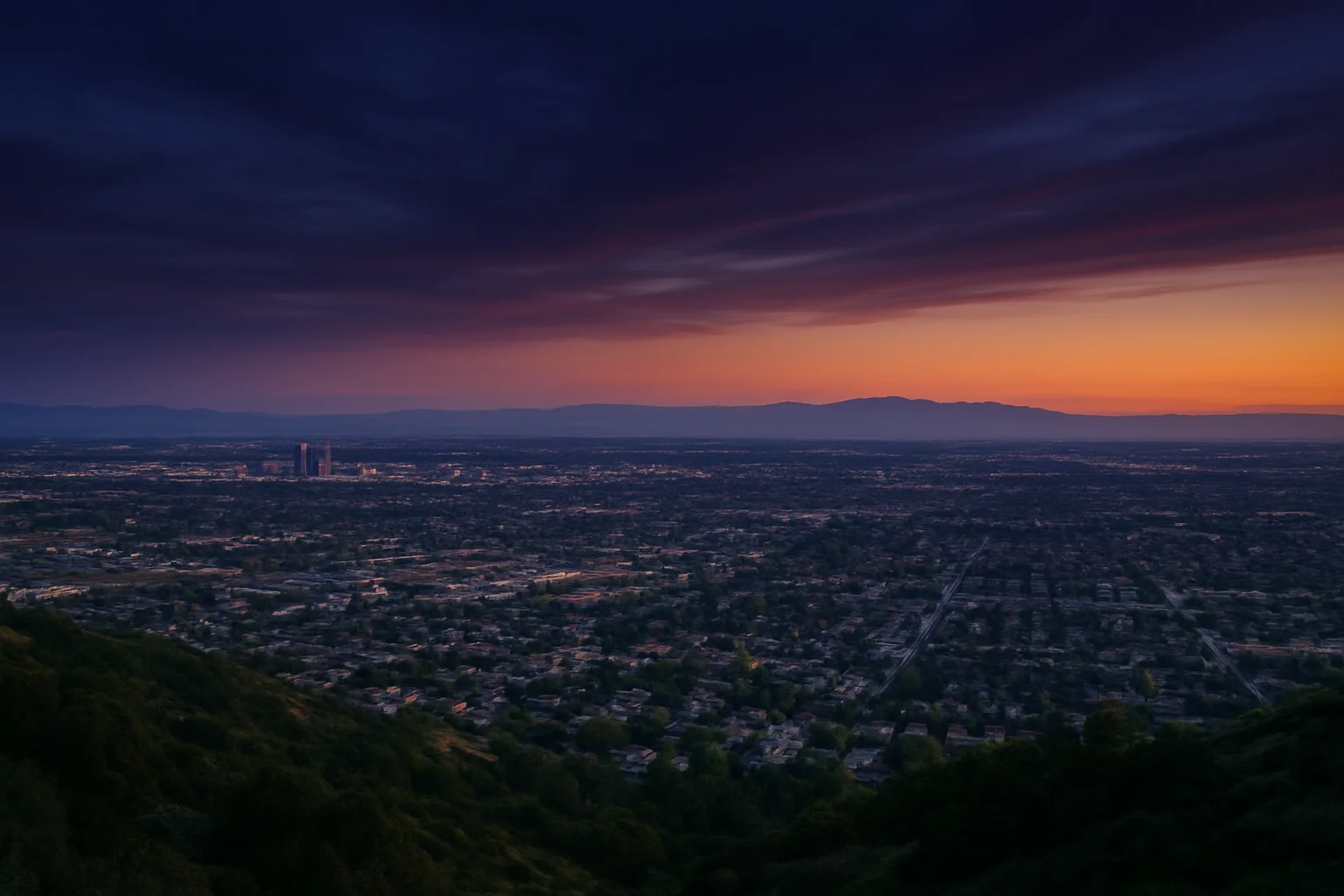 Redlands, CA skyline