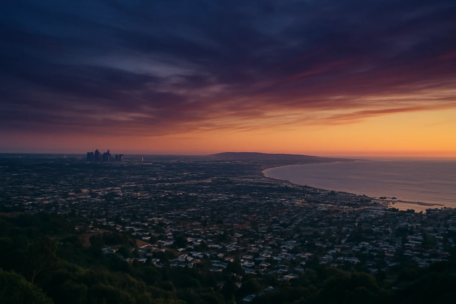 Redondo Beach, CA skyline