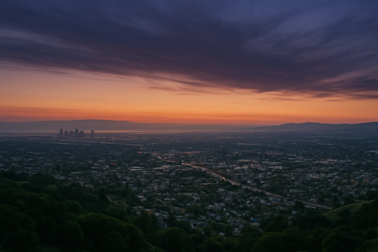 Redwood City, CA skyline