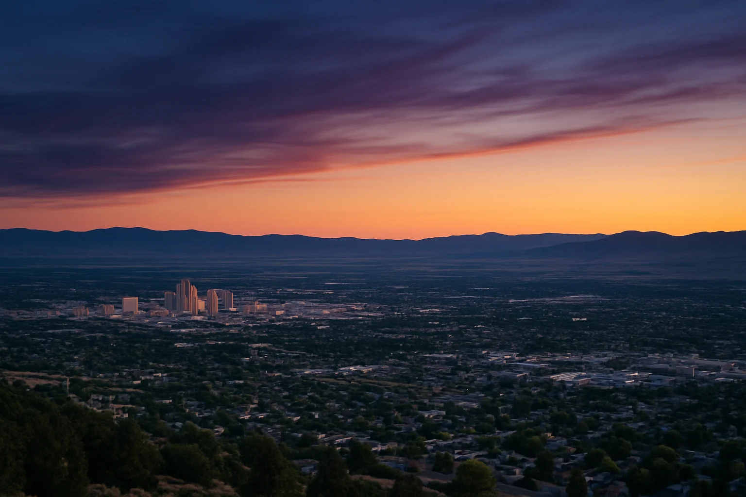 Reno, NV skyline