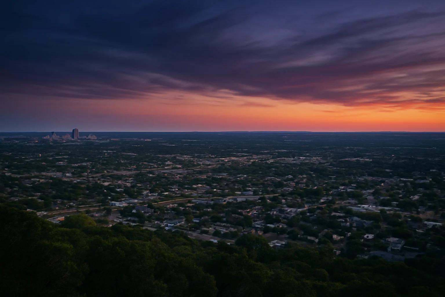 San Marcos, TX skyline