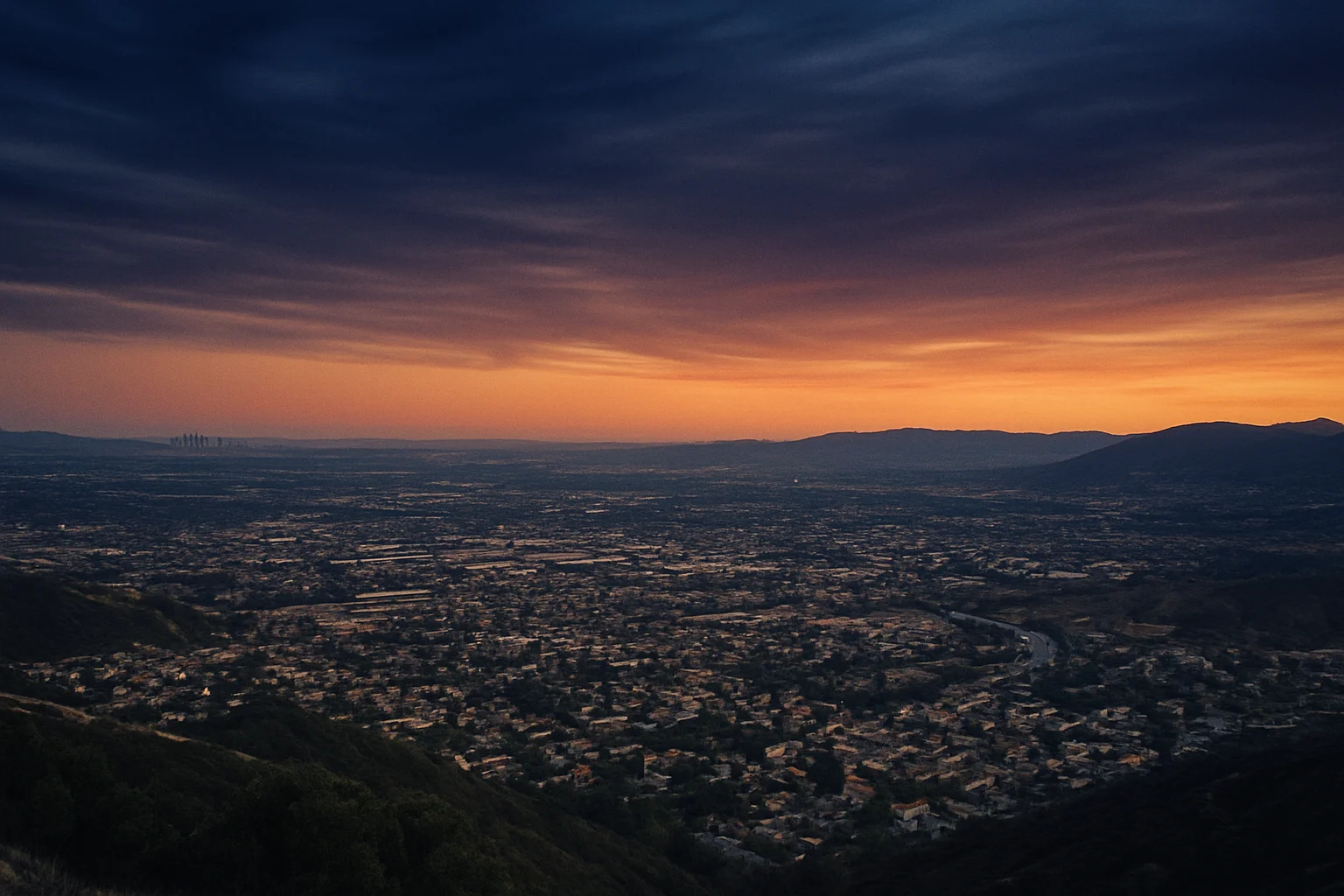Santa Clarita, CA skyline