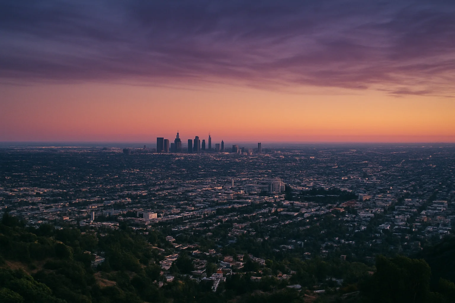 South Gate, CA skyline