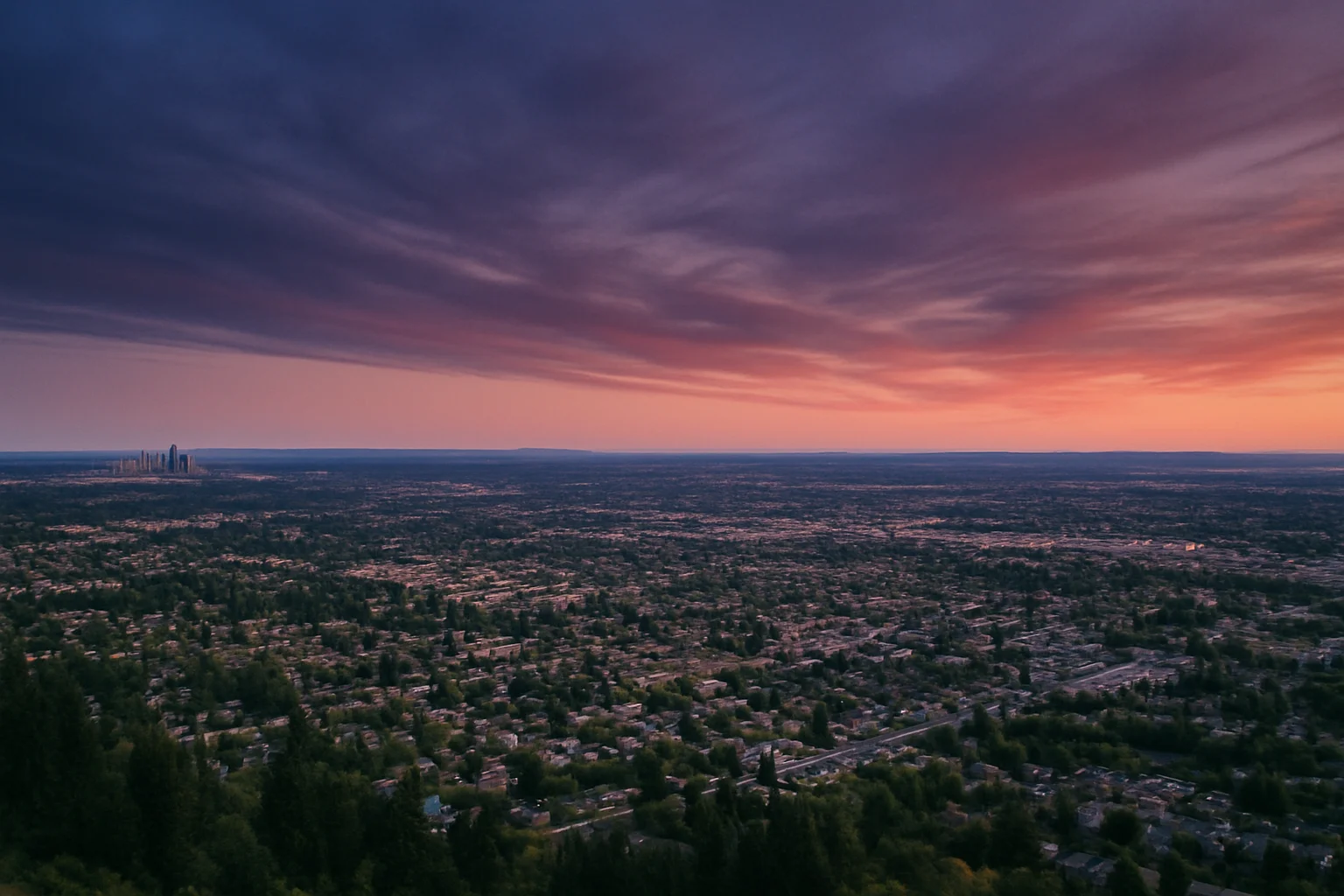 South Hill, WA skyline