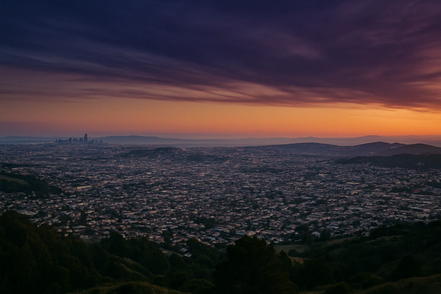 South San Francisco, CA skyline
