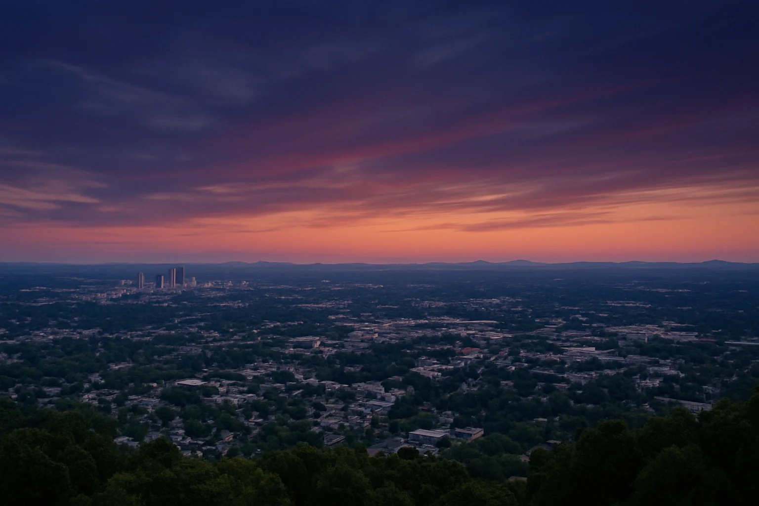 Spartanburg, SC skyline