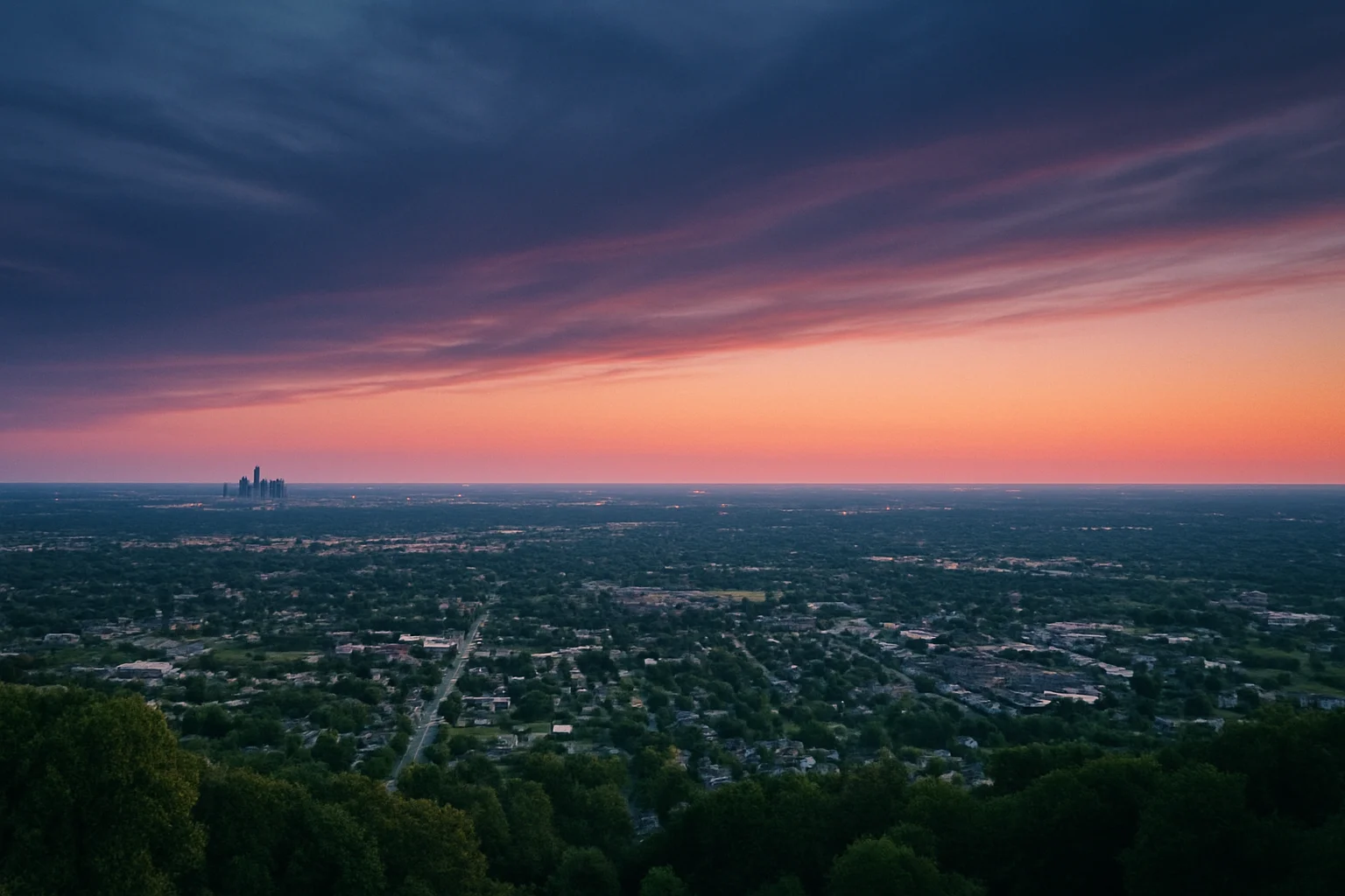 Sterling Heights, MI skyline