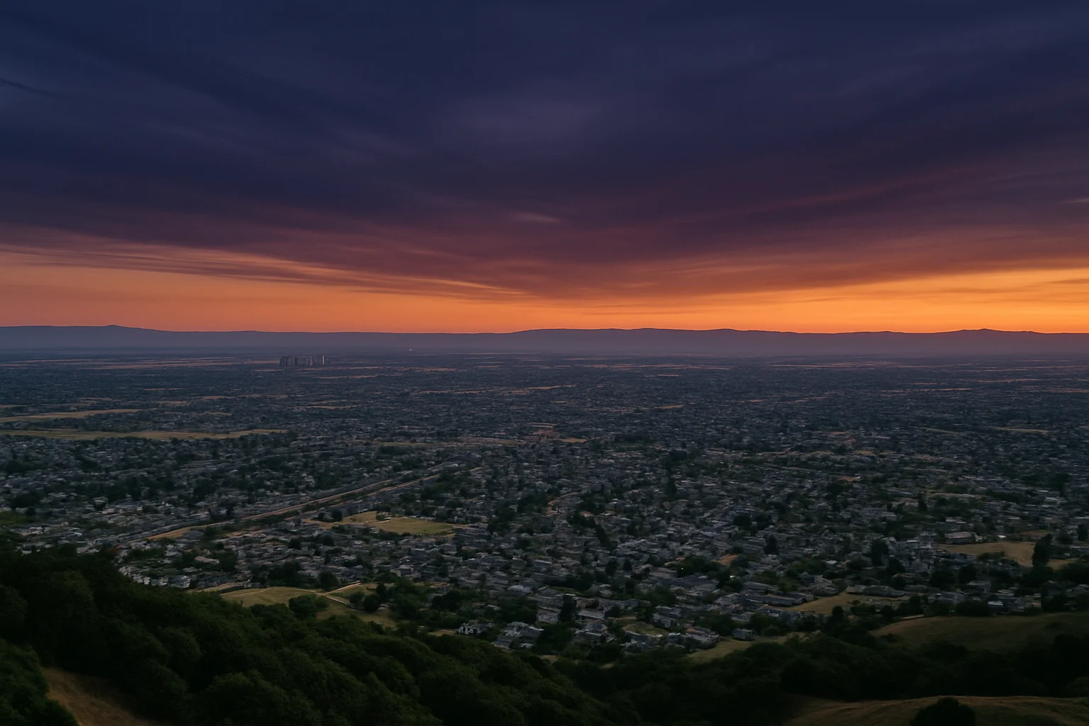 Vacaville, CA skyline