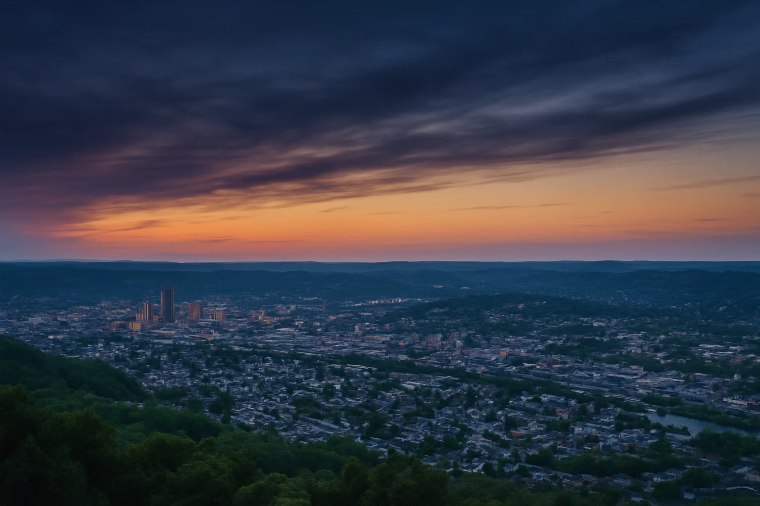 Wheeling, WV skyline